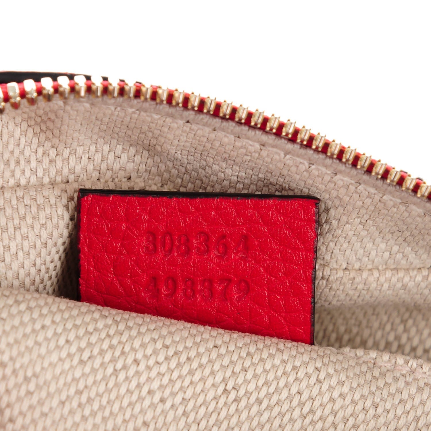 Gucci Pebbled Calfskin Small Soho Disco Bag Tabasco Red 7 of 7