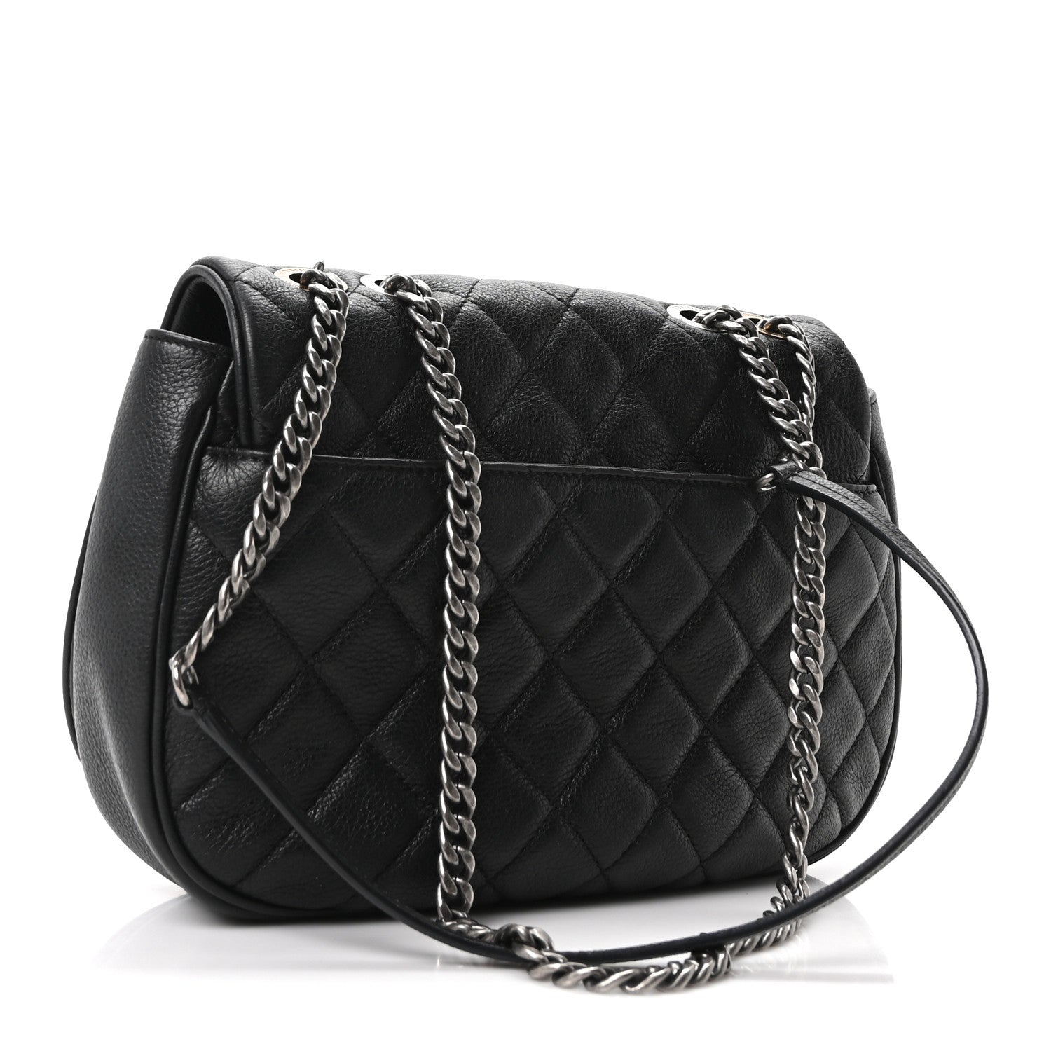 Chanel Calfskin Quilted Casual Pocket Messenger Flap Black 3 of 10