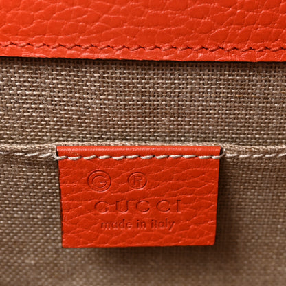 Gucci Dollar Calfskin Small Interlocking G Shoulder Bag Sun Orange 6 of 10