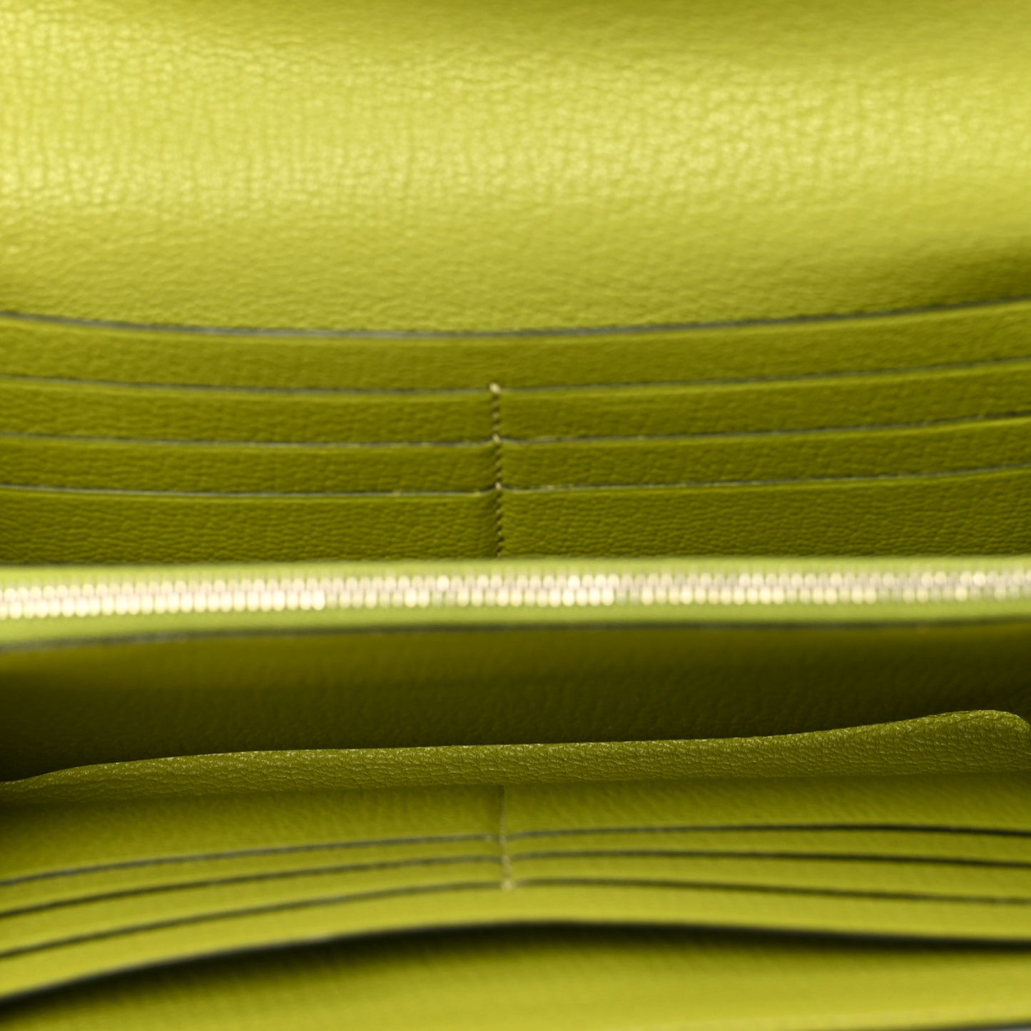 Chevre Mysore Kelly Longue Wallet Vert Anis
