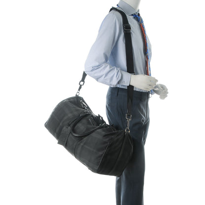 Burberry Nylon Smoked Check Holdall 52 Black 2 of 8