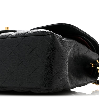 Chanel Caviar Quilted Jumbo Double Flap Black 10 of 16