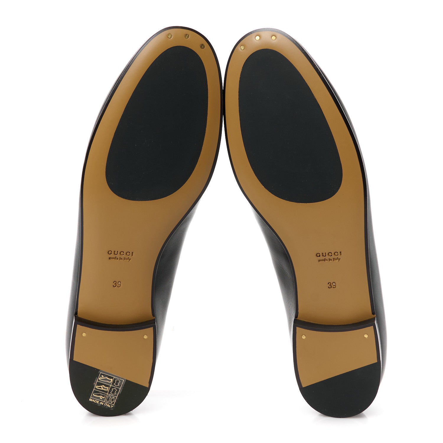 Gucci Calfskin Womens Jordaan Loafers 39 Black 6 of 9