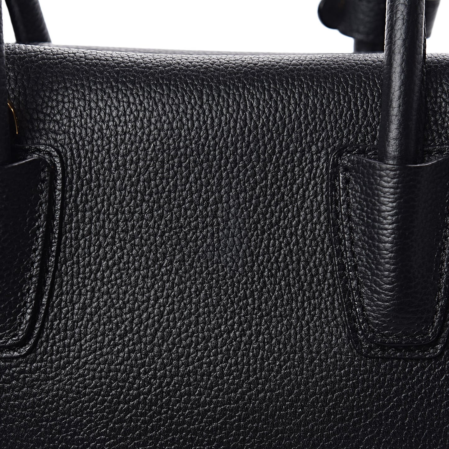 Grained Calfskin Medium Milla Tote Black