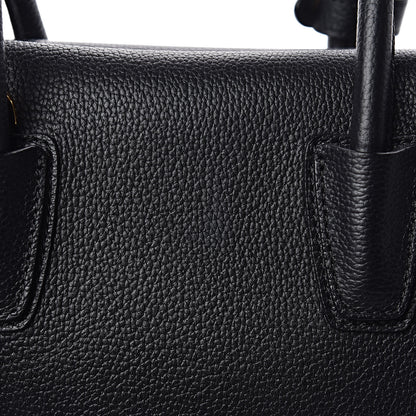 MCM Grained Calfskin Medium Milla Tote Black 8 of 10