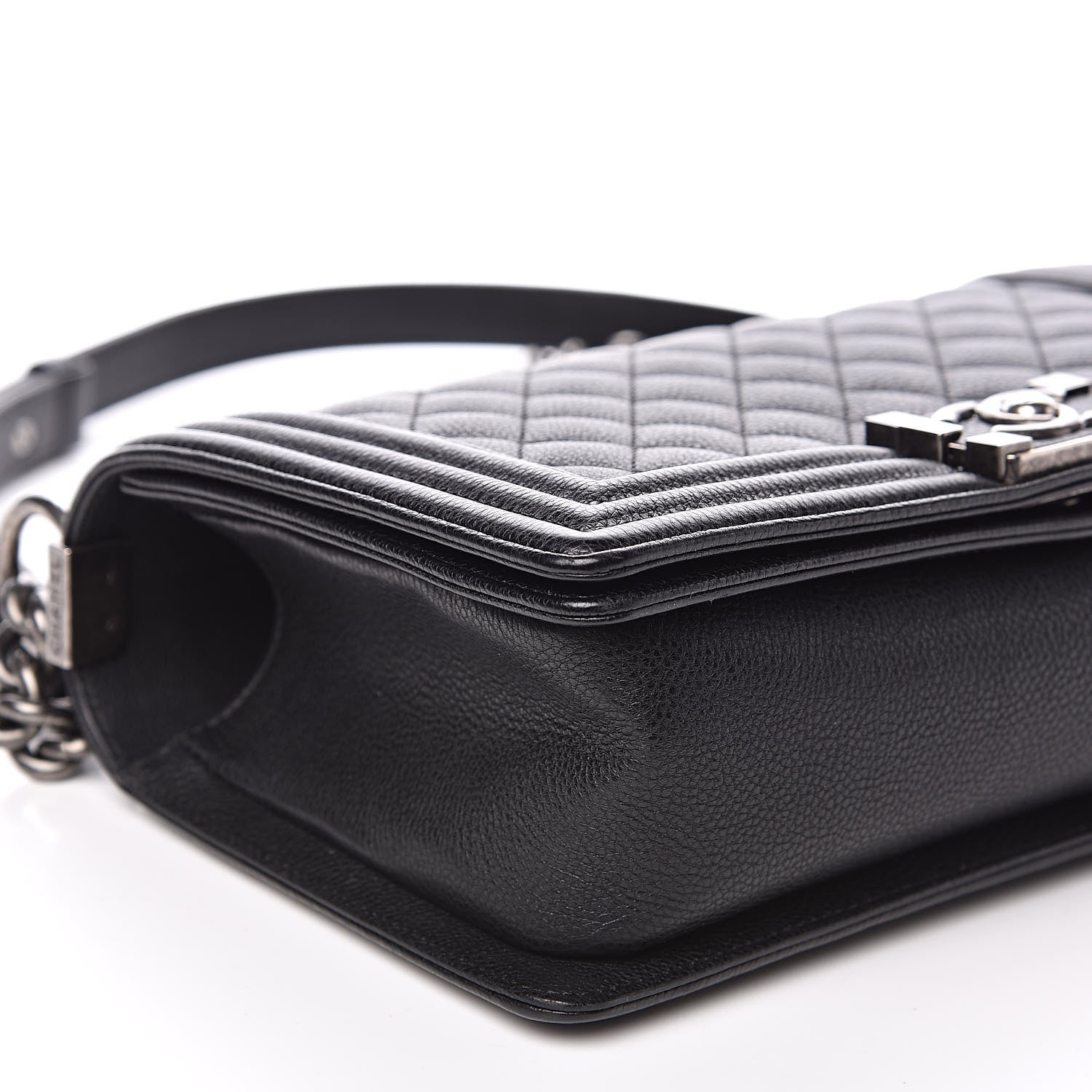 Chanel Calfskin Quilted Medium Boy Flap Black 5 of 12