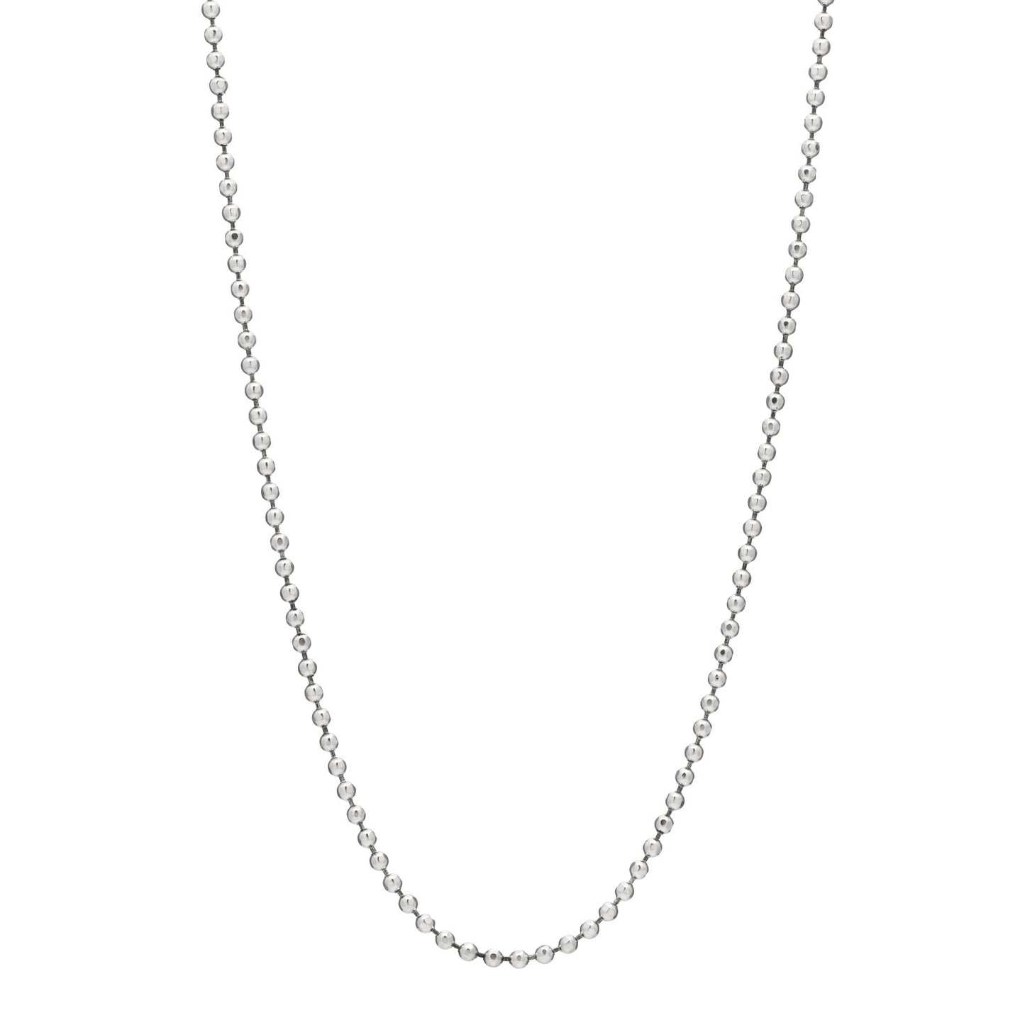 Sterling Silver 3mm Classic Ball Chain Necklace 20"