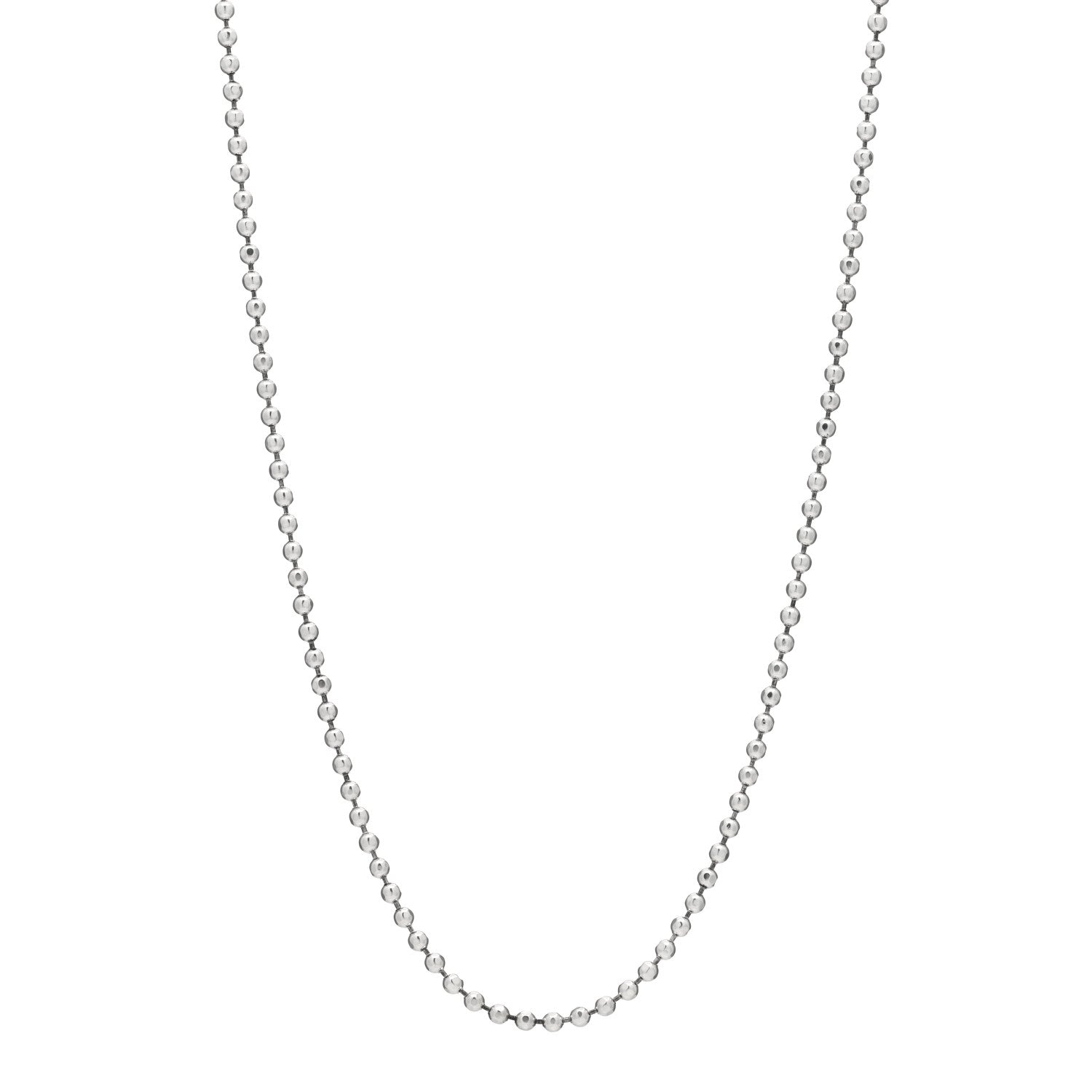 John Hardy Sterling Silver 3mm Classic Ball Chain Necklace 20" 1 of 5