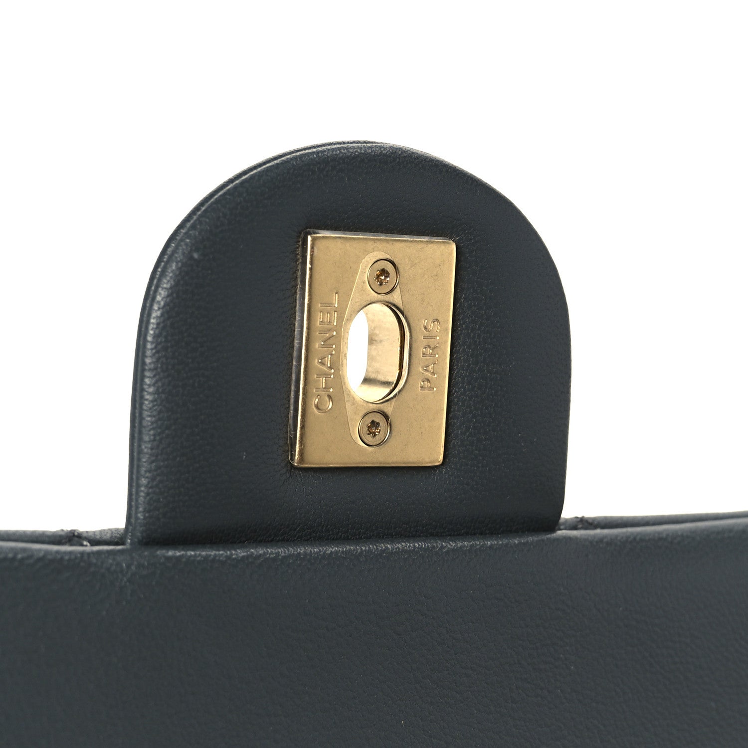 Chanel Lambskin Quilted Medium Rectangular CC Slide Flap Grey 7 of 11