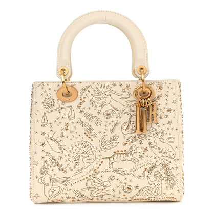 Christian Dior Embroidered Medium Lady Dior White Multicolor 1 of 10