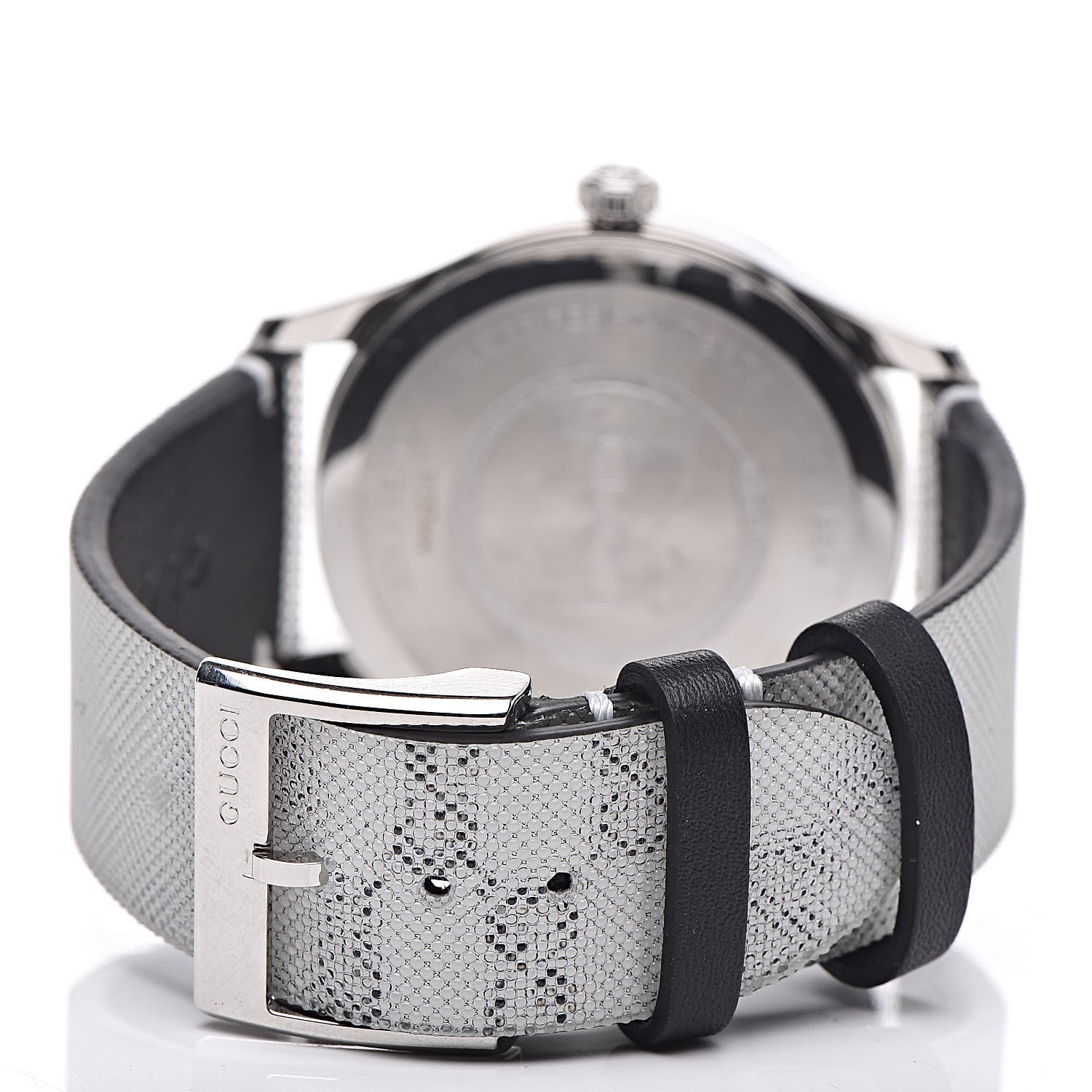 Gucci Stainless Steel Calfskin 38mm G-Timeless GG Hologram Quartz Watch 4 of 7