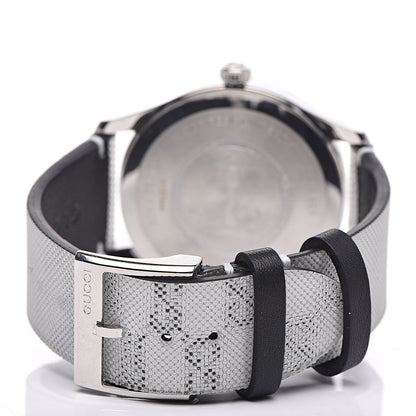 Gucci Stainless Steel Calfskin 38mm G-Timeless GG Hologram Quartz Watch 4 of 7