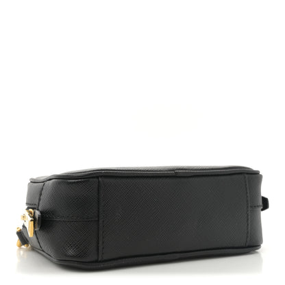 Prada Saffiano Mini Camera Crossbody Bag Black 4 of 10