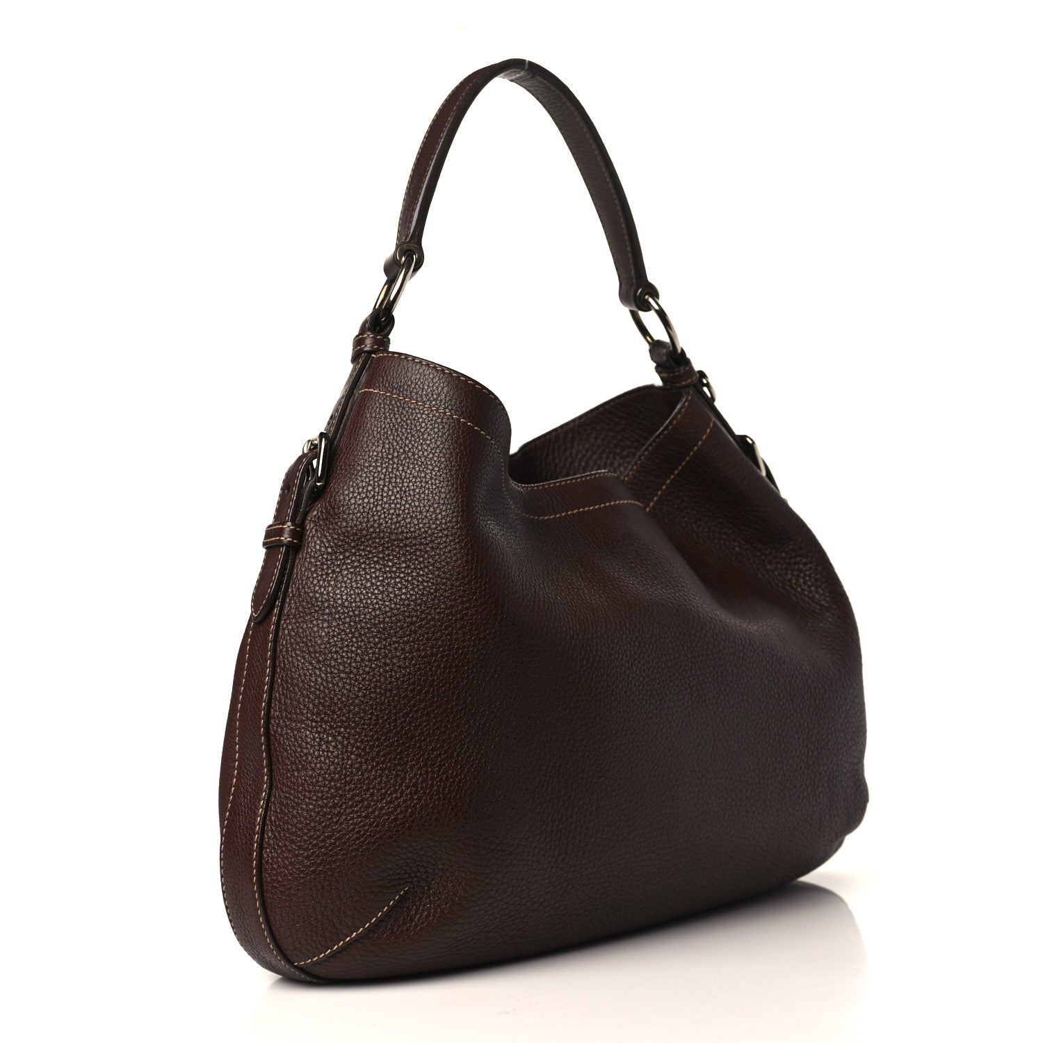 Prada Vitello Daino Hobo Bruciato 2 of 9