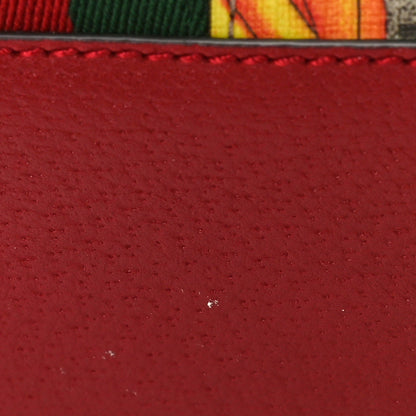 Gucci GG Supreme Monogram Flora Web Small Ophidia Tote Bag Red 10 of 11