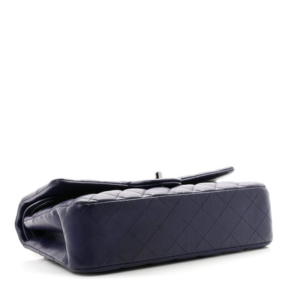 Chanel Lambskin Quilted Medium Double Flap Dark Purple 4 of 10