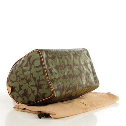 Louis Vuitton Monogram Graffiti Speedy 30 Kaki 4 of 8