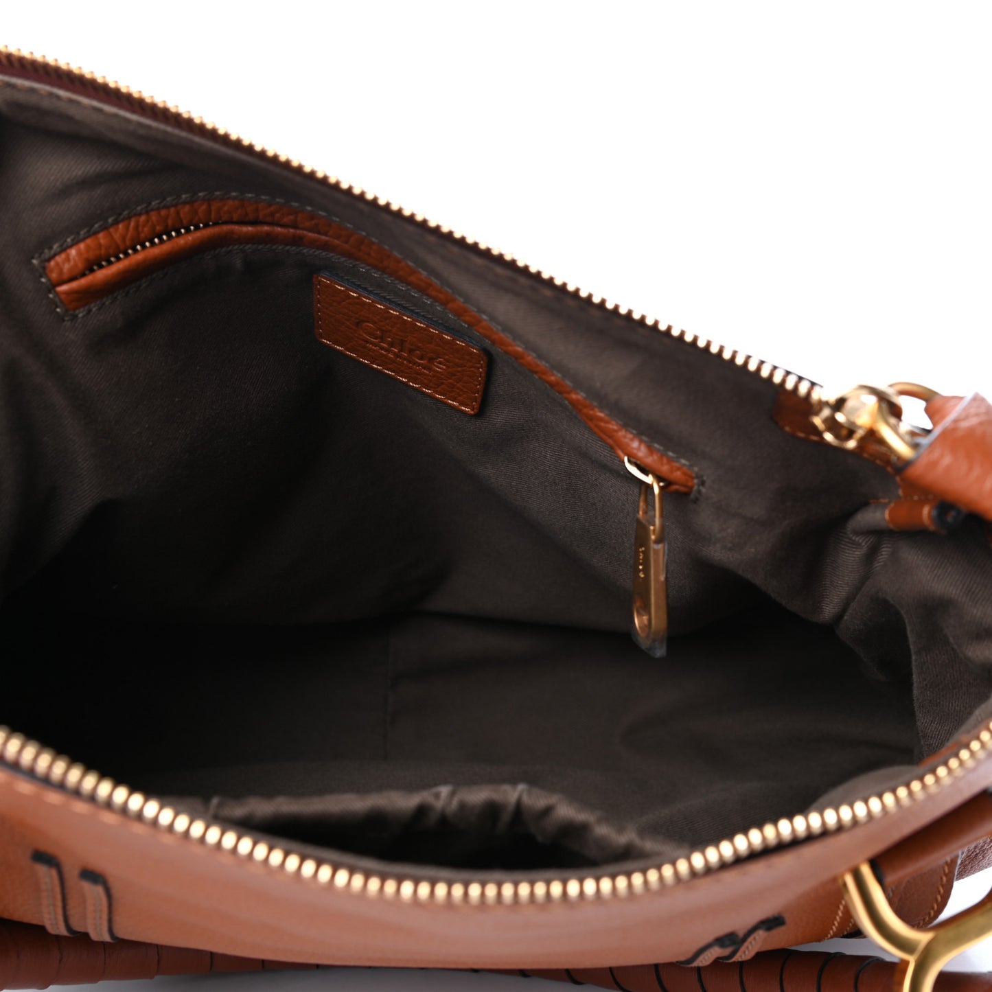 Calfskin Medium Marcie Satchel Tan