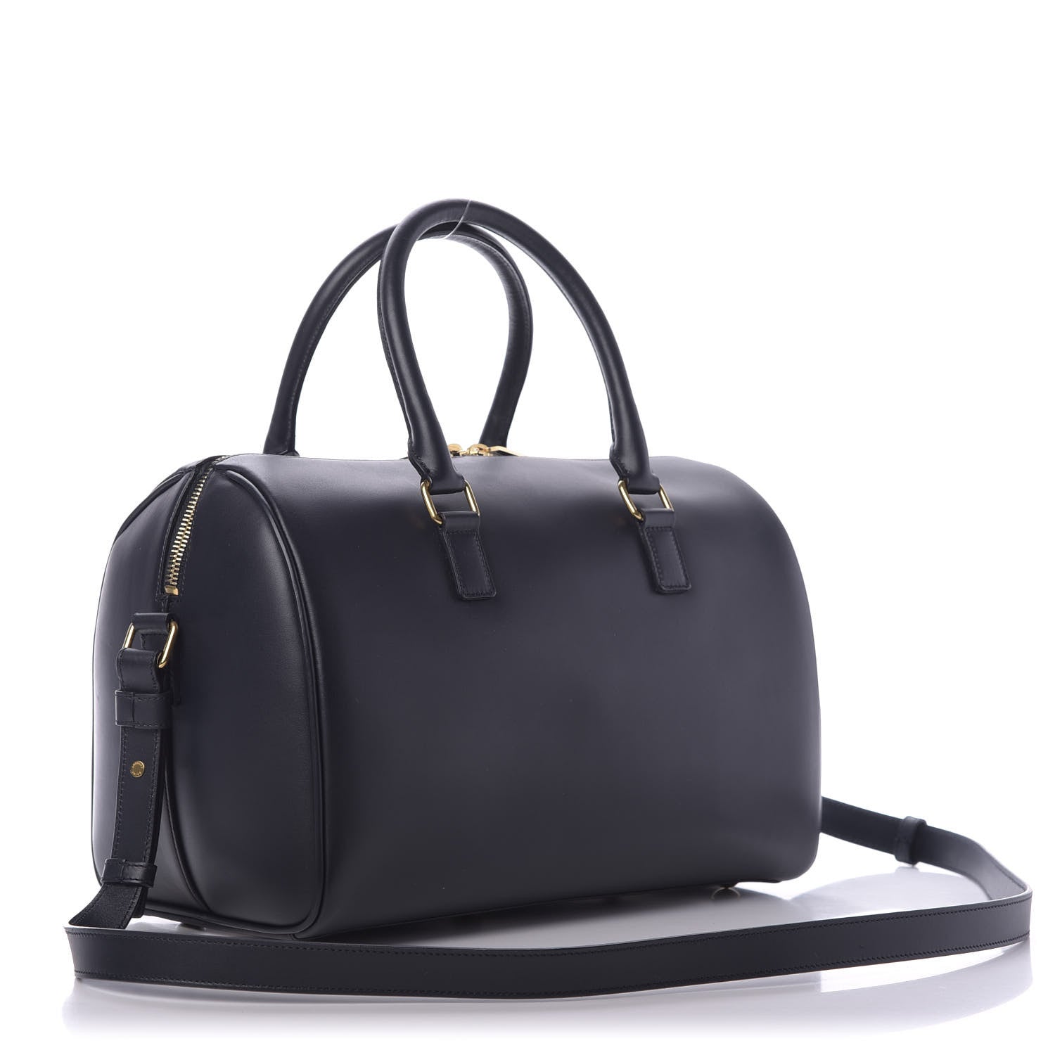Saint Laurent Calfskin Classic Duffle 6 Black 2 of 10