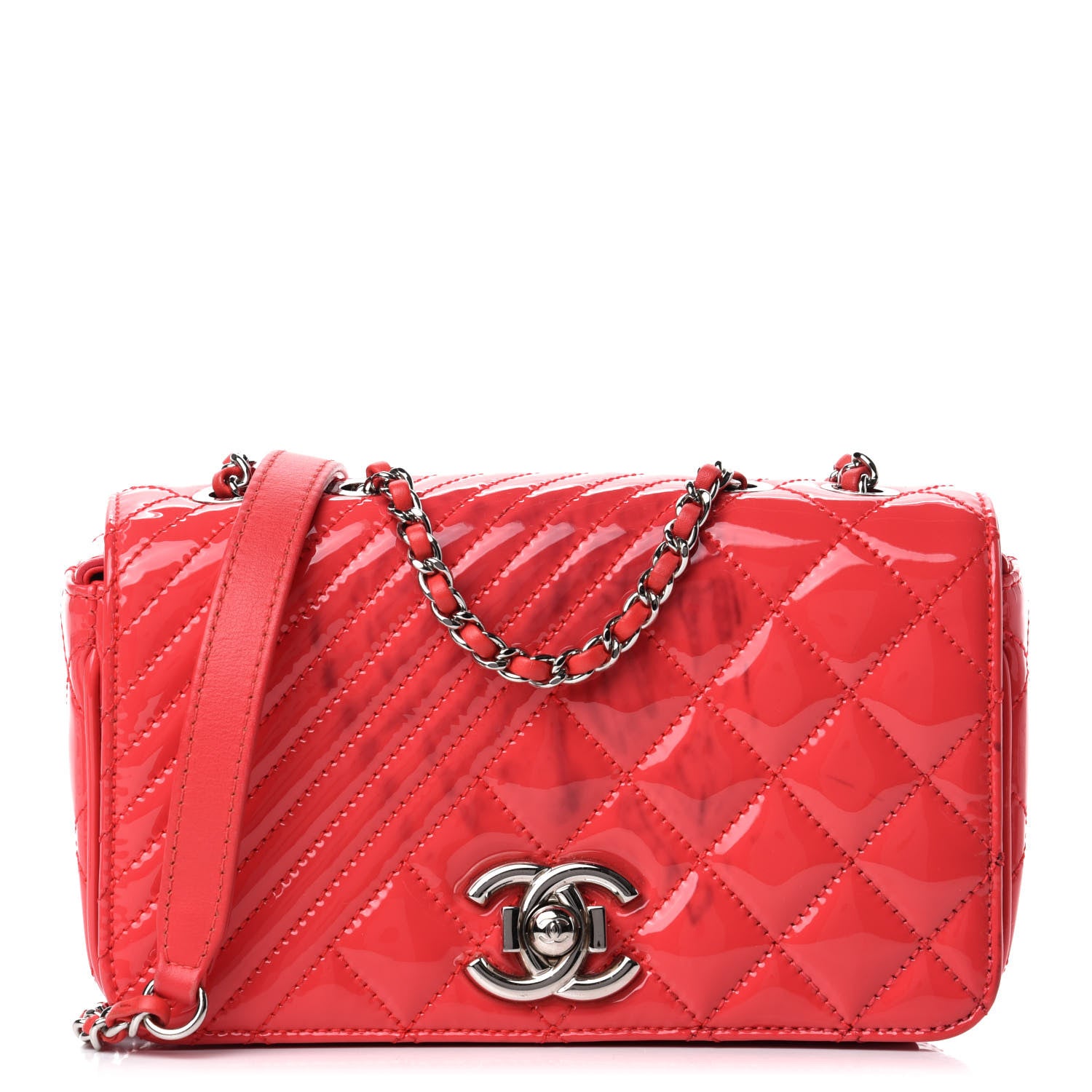 Chanel Patent Quilted Small Coco Boy Flap Pink 1 of 14
