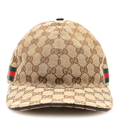Gucci Monogram Web Baseball Hat XXL Beige Cocoa 3 of 9