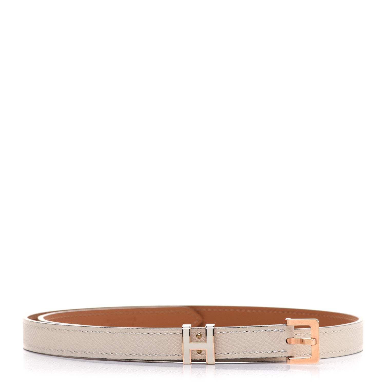 Hermes Epsom 15mm Pop H Belt 70 Craie 1 of 8