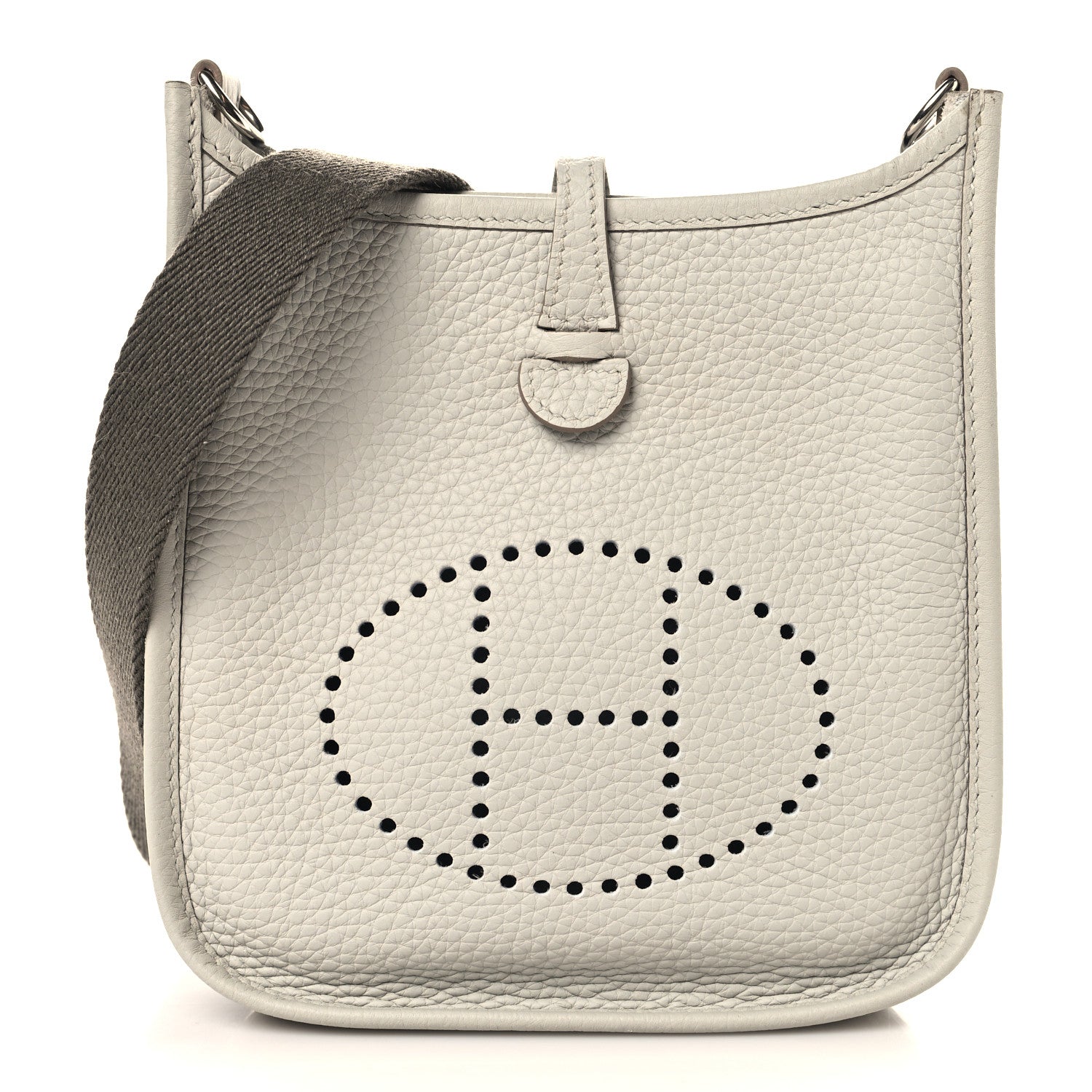Hermes Taurillon Clemence Amazone Evelyne TPM Gris Perle Etain 1 of 10