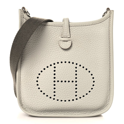 Hermes Taurillon Clemence Amazone Evelyne TPM Gris Perle Etain 1 of 10
