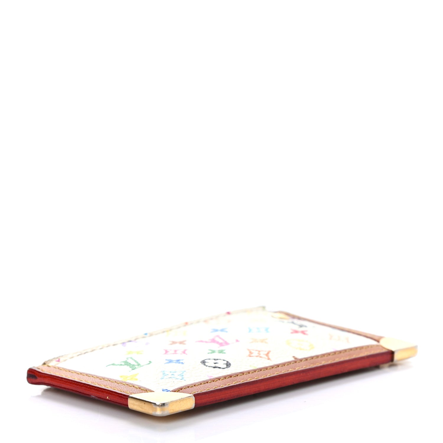 Louis Vuitton Monogram Multicolor Key Pouch White 4 of 9