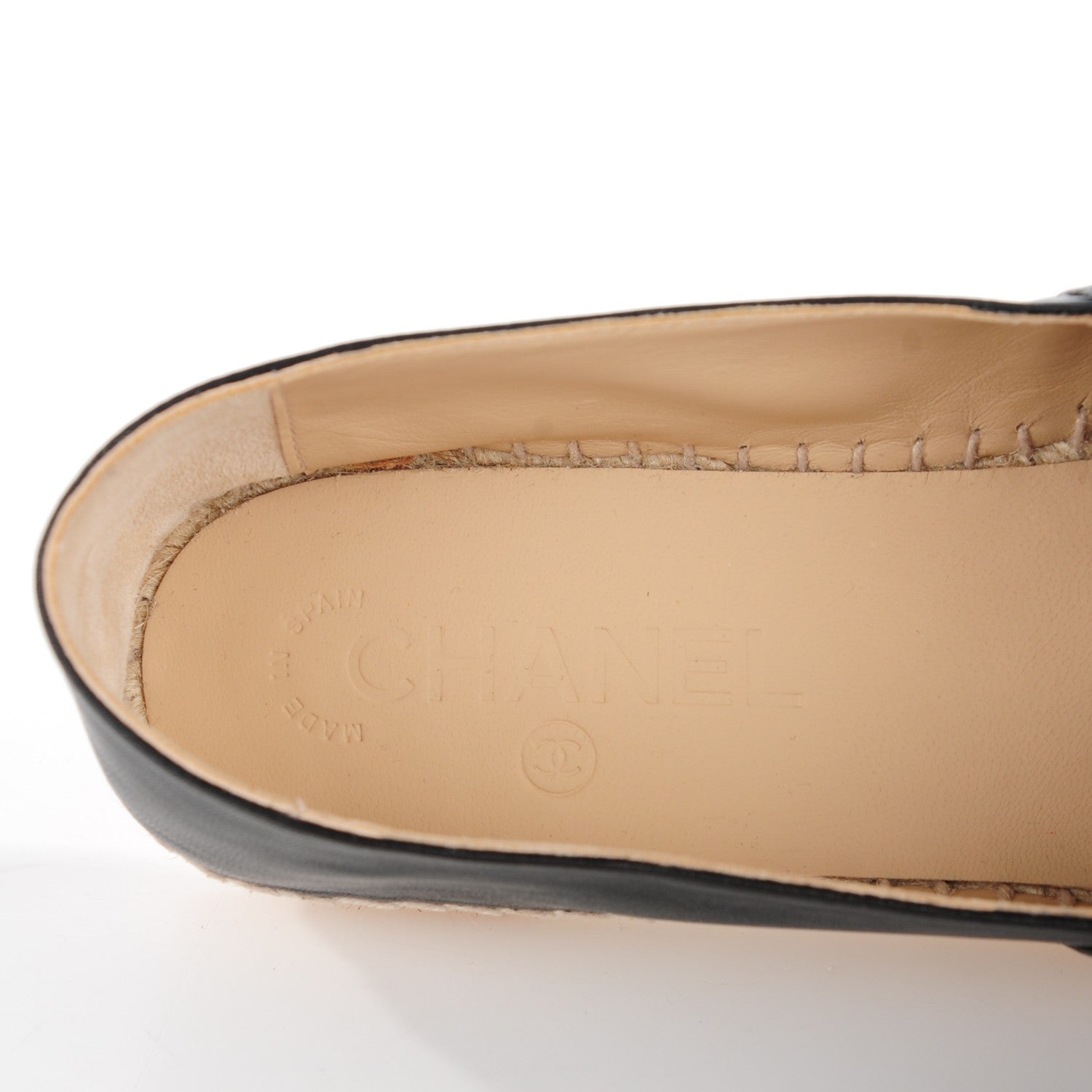 Chanel Lambskin CC Espadrilles 39 Black 2 of 11