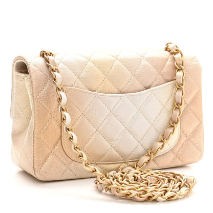 Chanel Metallic Goatskin Quilted Mini Rectangular Flap Gold 3 of 10
