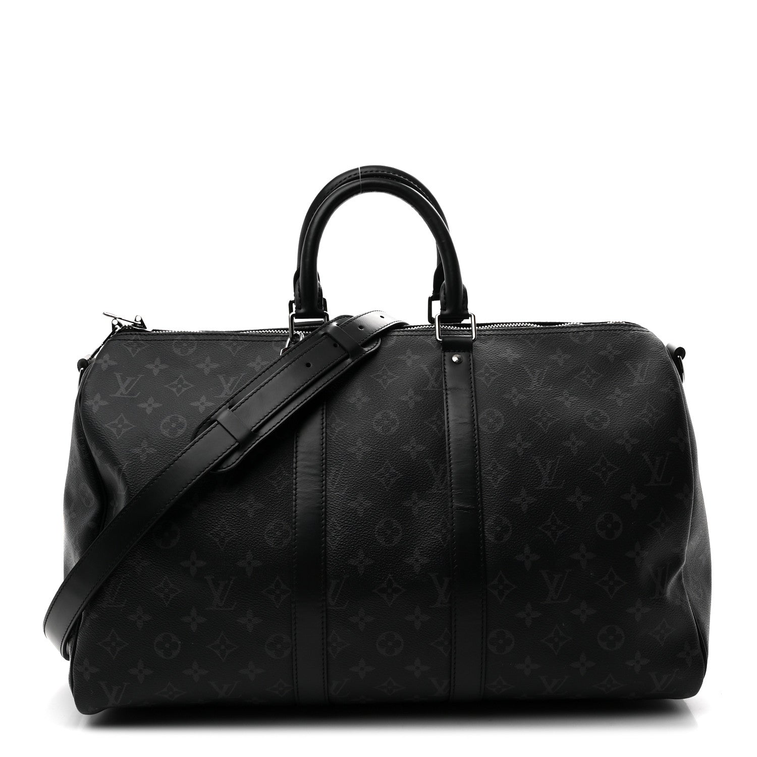 Louis Vuitton Monogram Eclipse Keepall Bandouliere 45 1 of 8