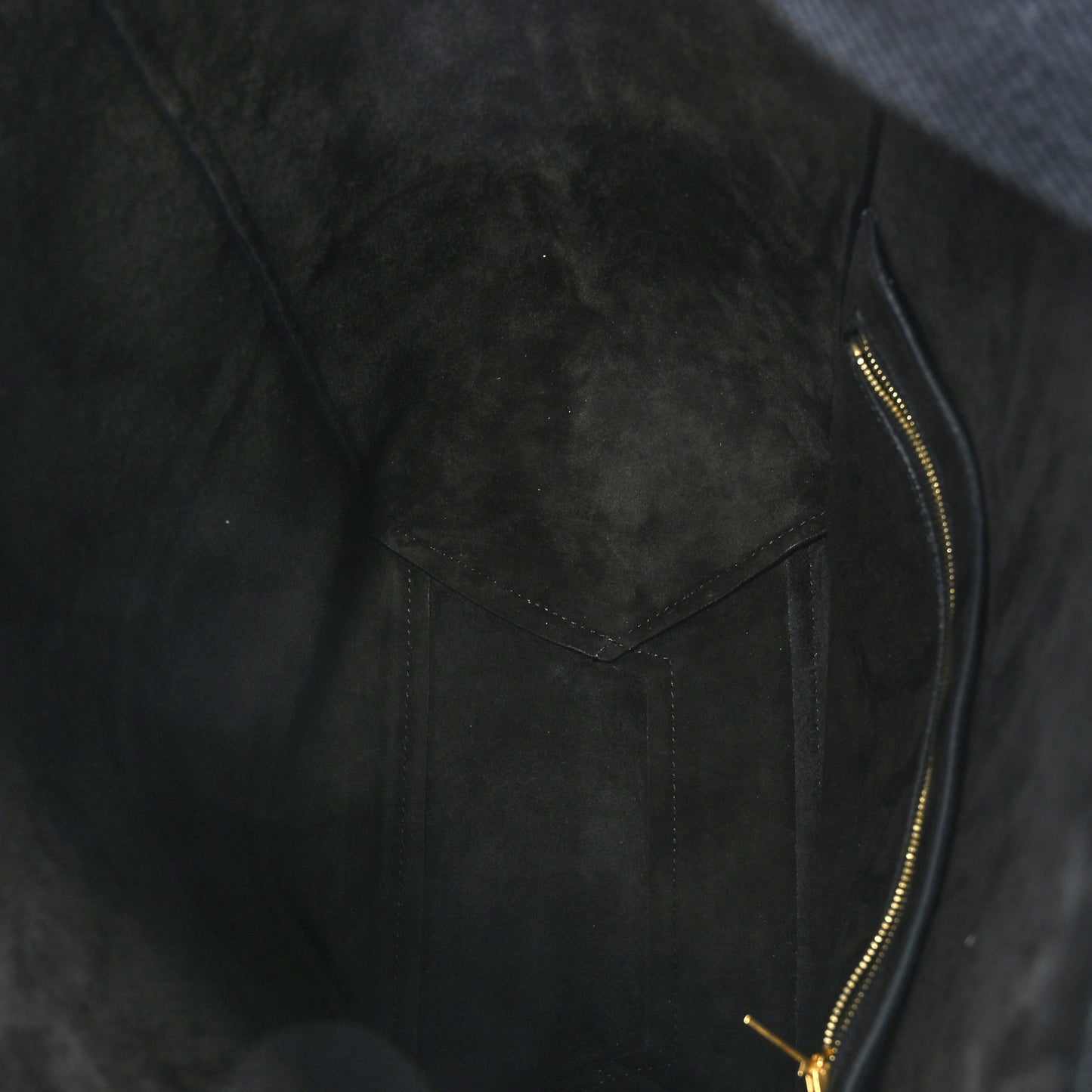 Soft Grained Calfskin Sangle Bucket Bag Black