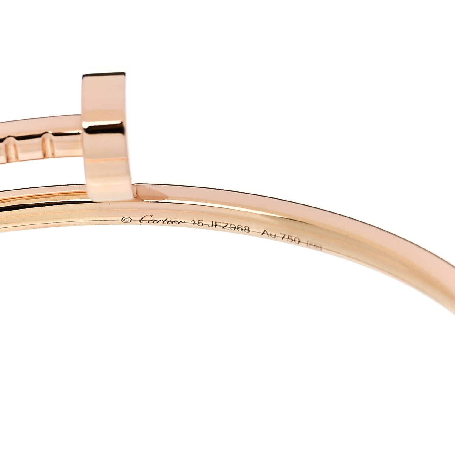 Cartier 18K Pink Gold Small Juste Un Clou Bracelet 15 4 of 5