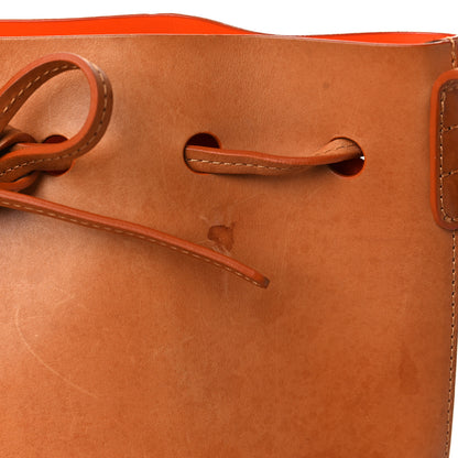 Mansur Gavriel Vegetable Tanned Calfskin Mini Bucket Bag Camello Orange 8 of 11