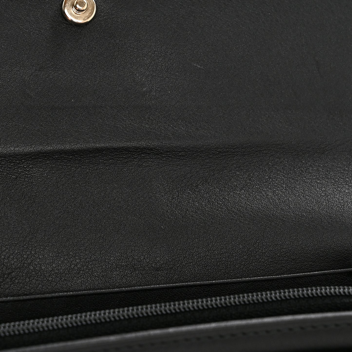 Microguccissima Calfskin GG Continental Wallet Black