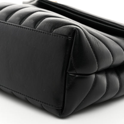 Saint Laurent Calfskin Y Quilted Monogram Small Loulou Chain Satchel Black 12 of 12