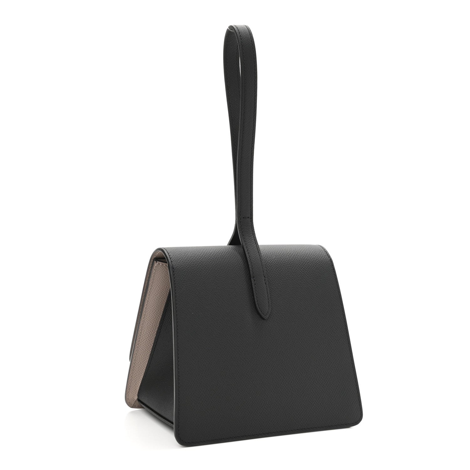 Moynat Carat Calfskin Madeleine Clutch Black 3 of 10