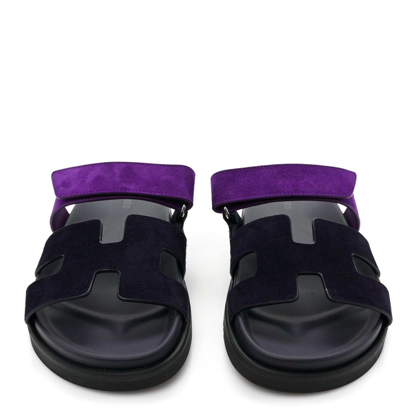 Suede Goatskin Womens Chypre Sandals 36 Marine Violet Majorette