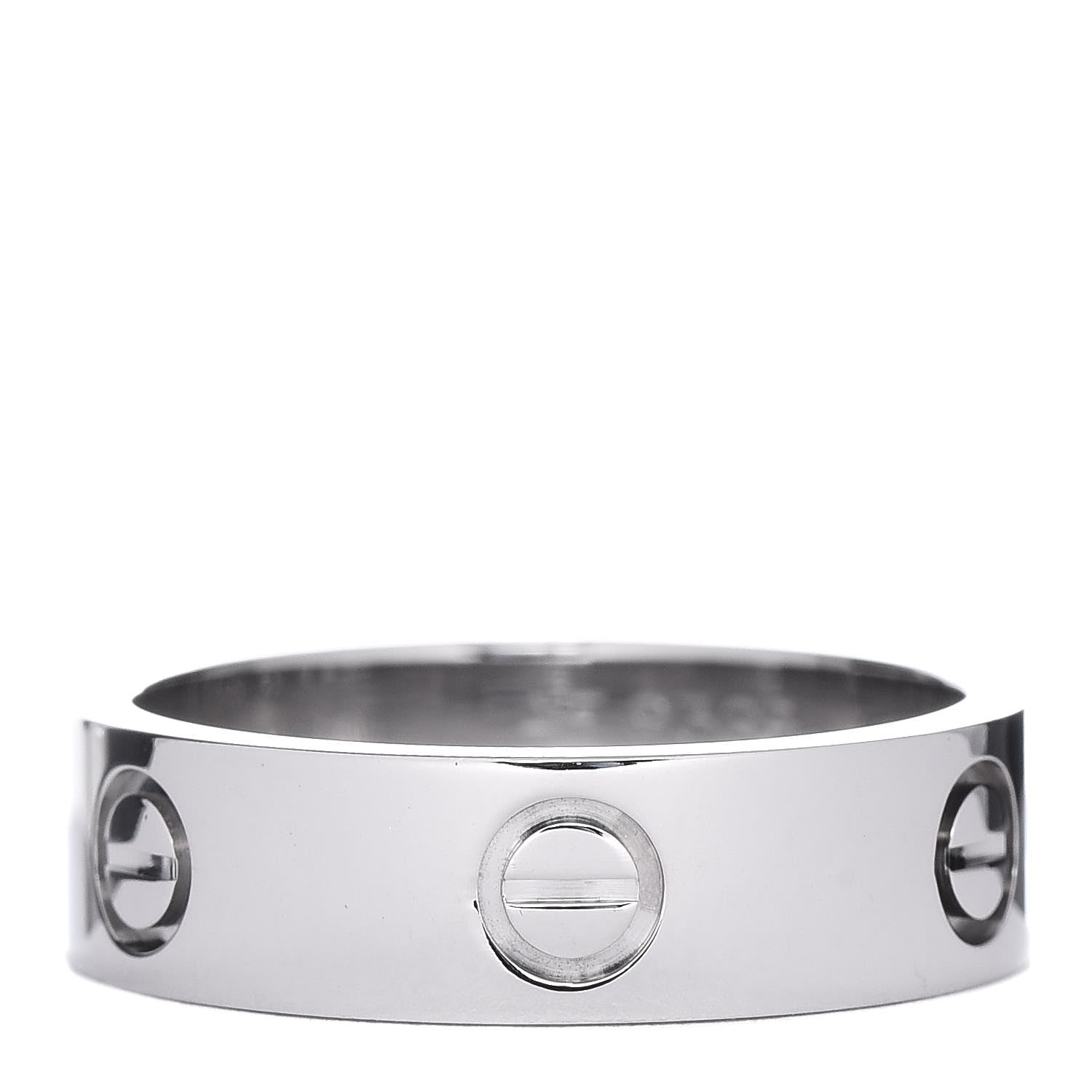 Cartier 18K White Gold 5.5mm LOVE Ring 58 8.25 1 of 5