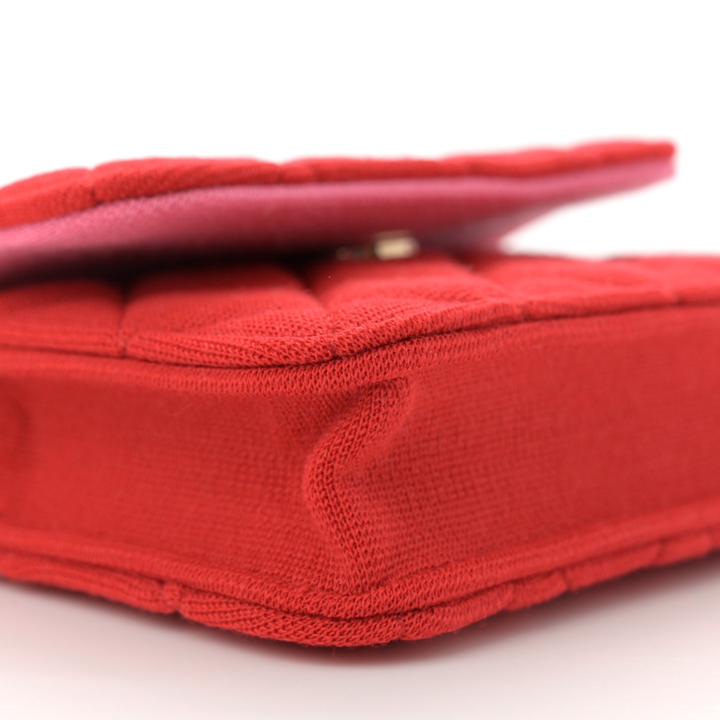 Jersey Quilted Micro Mini Flap Red