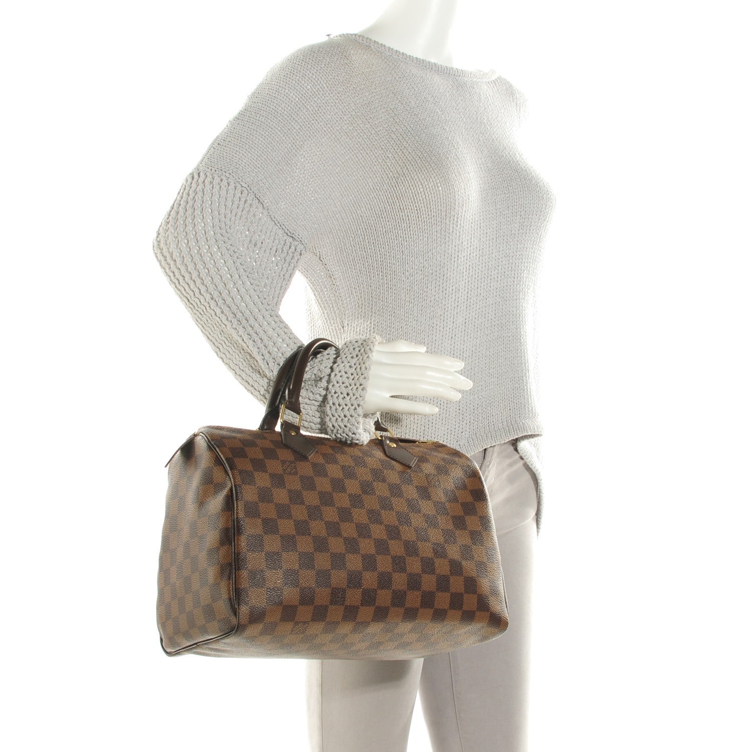 Louis Vuitton Damier Ebene Speedy 30 2 of 7