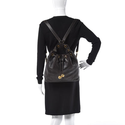 Chanel Lambskin CC Drawstring Backpack Brown 2 of 8