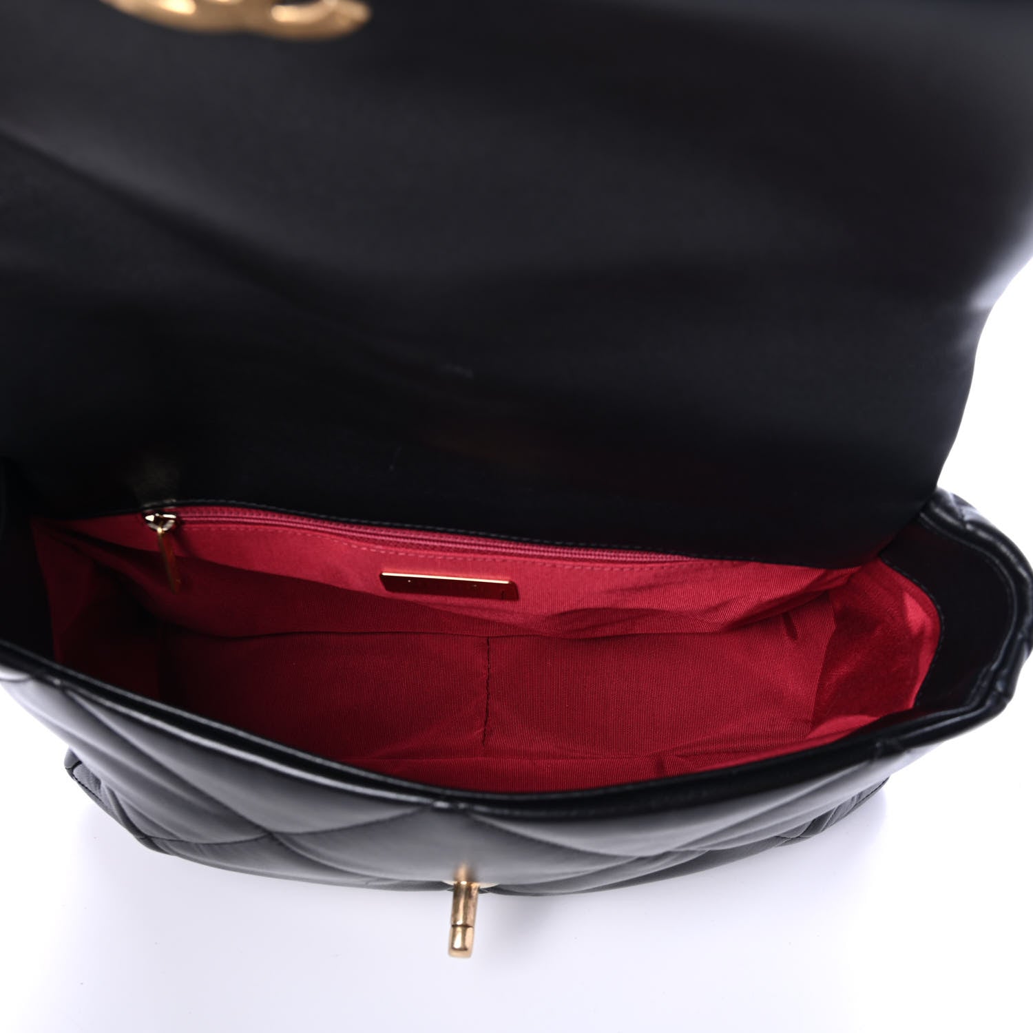 Chanel Lambskin Quilted Large Chanel 19 Flap Black 4 of 4