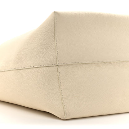 The Row Grained Calfskin Large N/S Park Tote Ivory 9 of 14