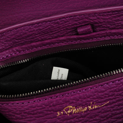 3.1 Phillip Lim 3.1 Textured Calfskin Medium Pashli Satchel Orchid 8 of 8