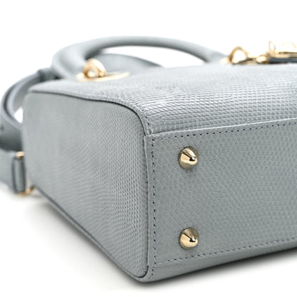 Christian Dior Lizard Small Lady Dior Cloud Blue 8 of 9