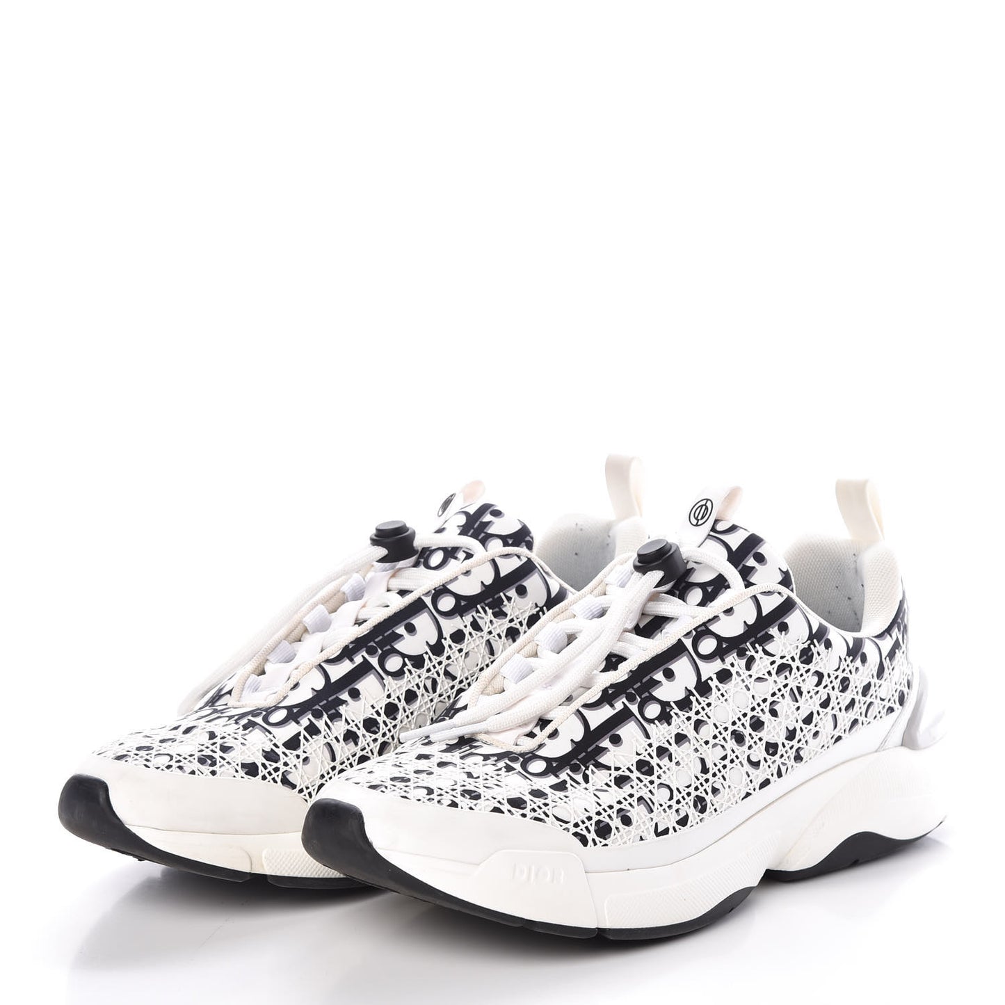 Oblique Cannage B24 Low Top Sneakers 42 White Black