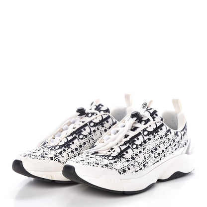 Christian Dior Oblique Cannage B24 Low Top Sneakers 42 White Black 3 of 11