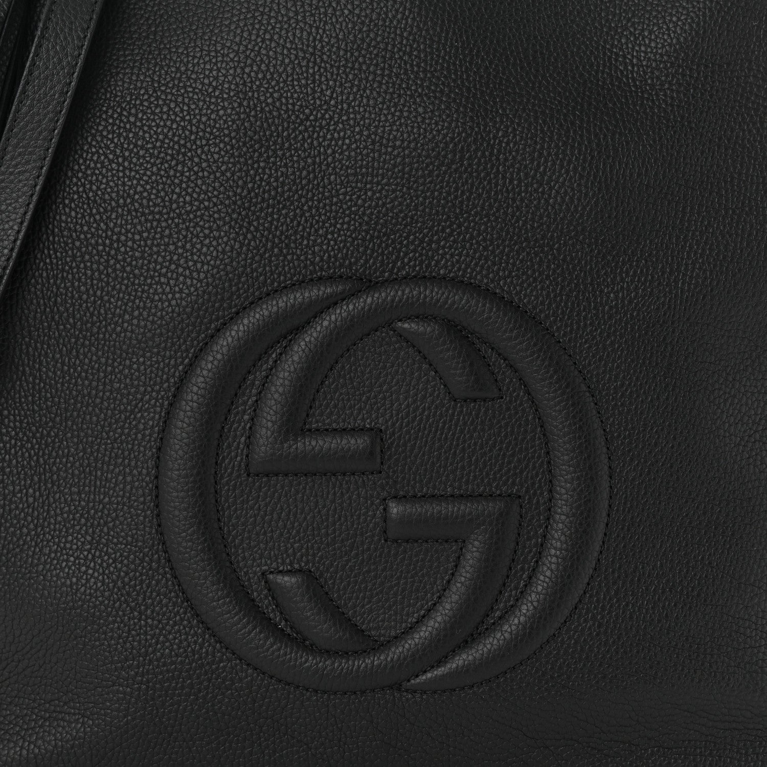 Gucci Pebbled Calfskin Large Soho Hobo Black 8 of 10